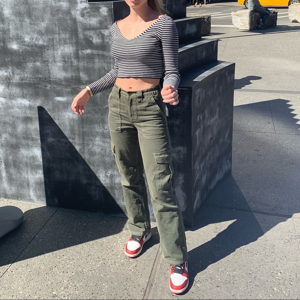 Urban Outfitters BDG Green Cargo Utility Pant